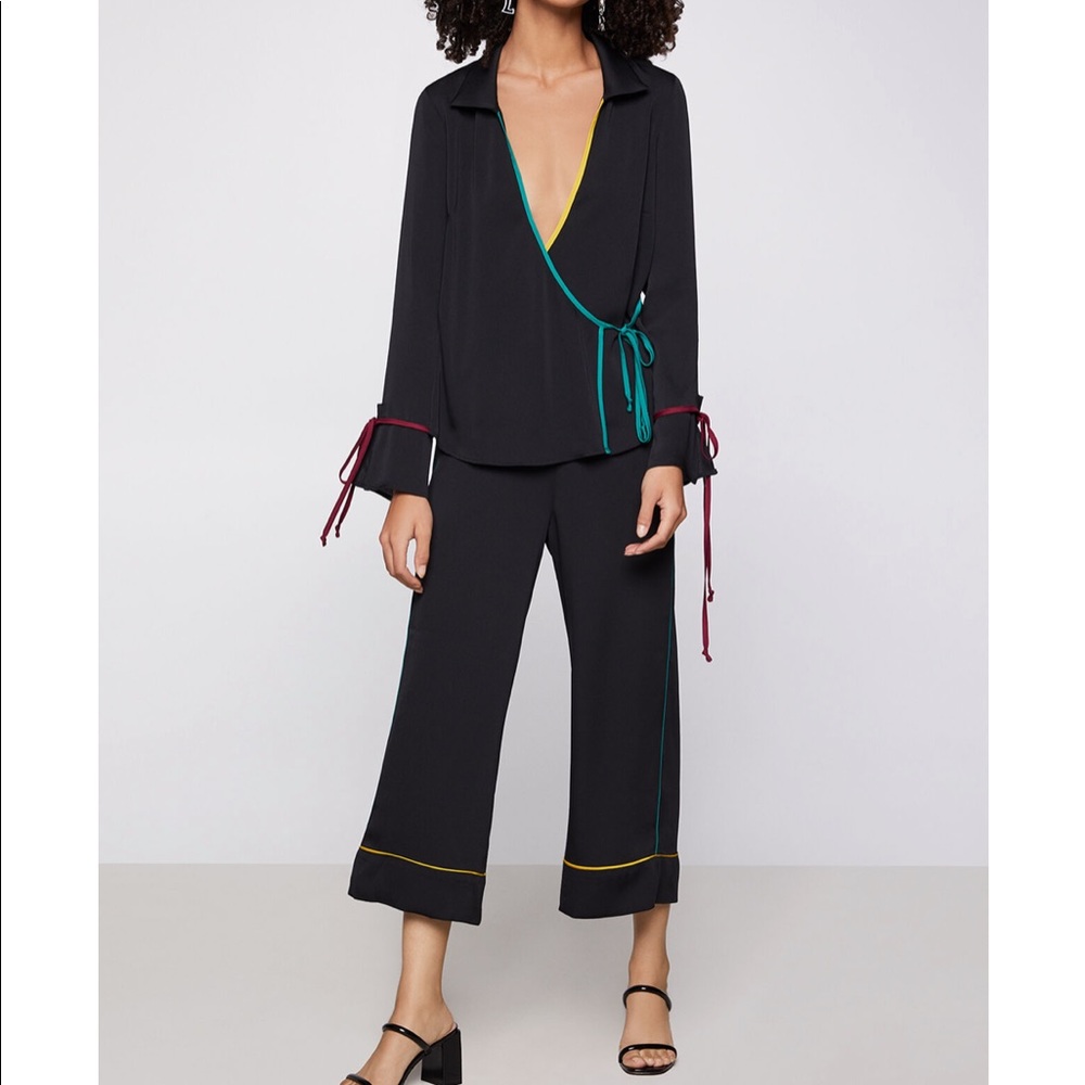 Bcbg pajama piping set Xs